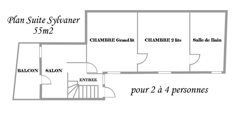 B&B Le Clos Des Raisins Бебленхайм Экстерьер фото